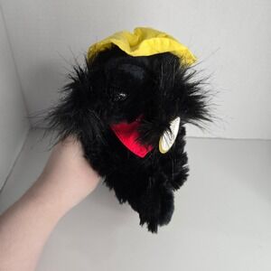NWT Curto Toy Plush Jake The Salty Dog Cafe Black Dog Yellow Hat Red Bandana